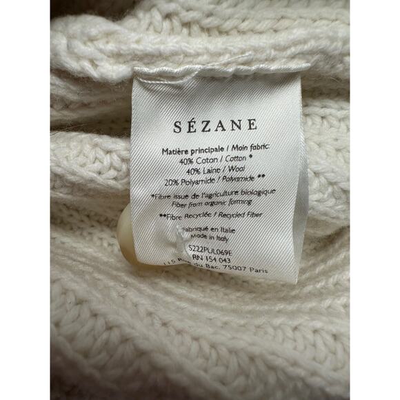 Sezane Ecru Lucas Jumper - Picture 12 of 14